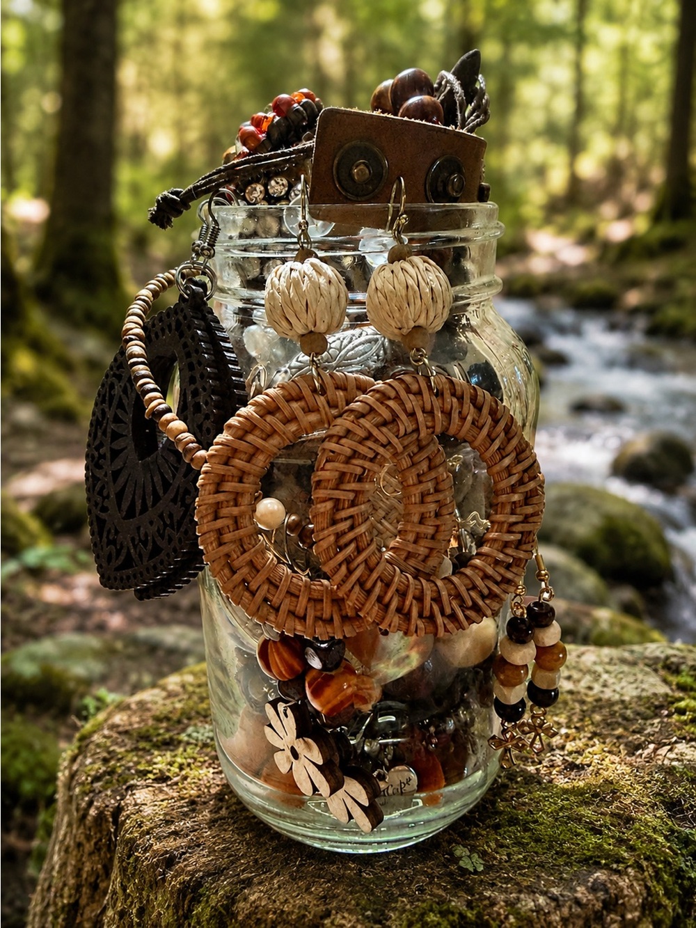 Boho mystery jewelry jar